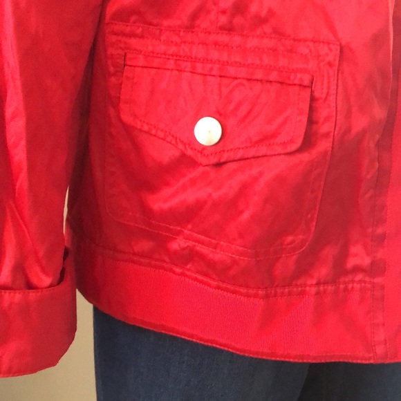 Women’s Laura Ashley Red Zip Front Jacket - Picture 2 of 6